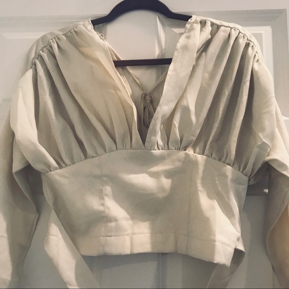 LORNA LUXE 'MADAME ROYALE' PUFF SLEEVE TOP NWT - Picture 5 of 8